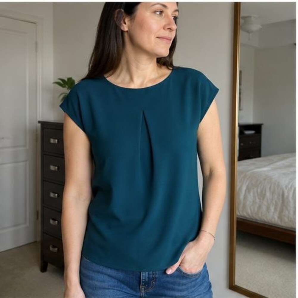 Ivory Ruffle Blouse - Picture 3 of 6